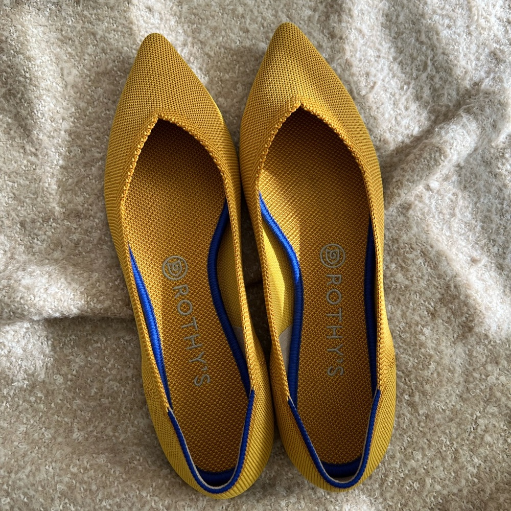 Rothy’s Marigold Pointed Flats